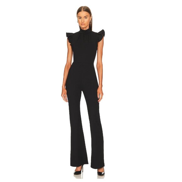 Amanda Uprichard X REVOLVE Davina Jumpsuit / Large / Black Wedding Formal - Picture 1 of 11